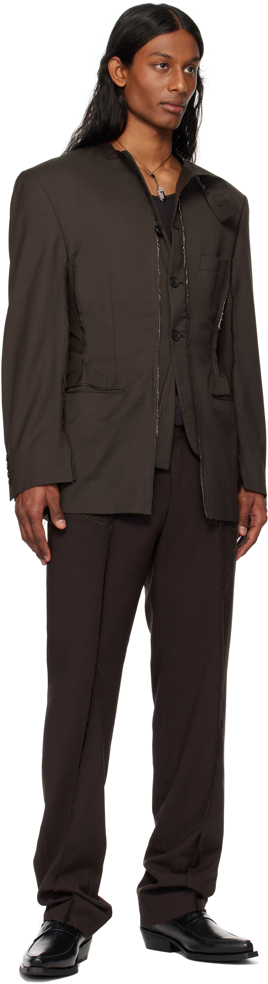 HODAKOVA SSENSE Exclusive Horse Hair Blazer