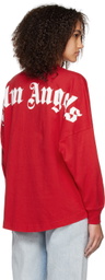 Palm Angels Red Classic Long Sleeve T-Shirt