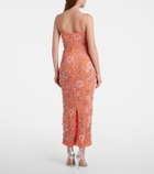 Rachel Gilbert Francesca embellished floral gown