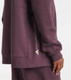 Adidas by Stella McCartney Cotton-blend fleece sweatshirt