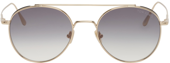 Photo: TOM FORD Gold Declan Sunglasses