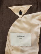 Husbands - Wool and Linen-Blend Twill Suit Jacket - Brown