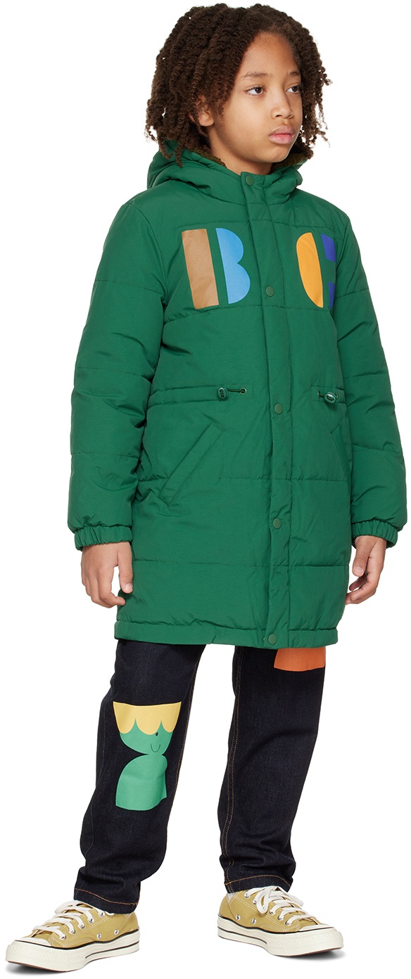 Bobo Choses Kids Green B.C Reversible Coat Bobo Choses