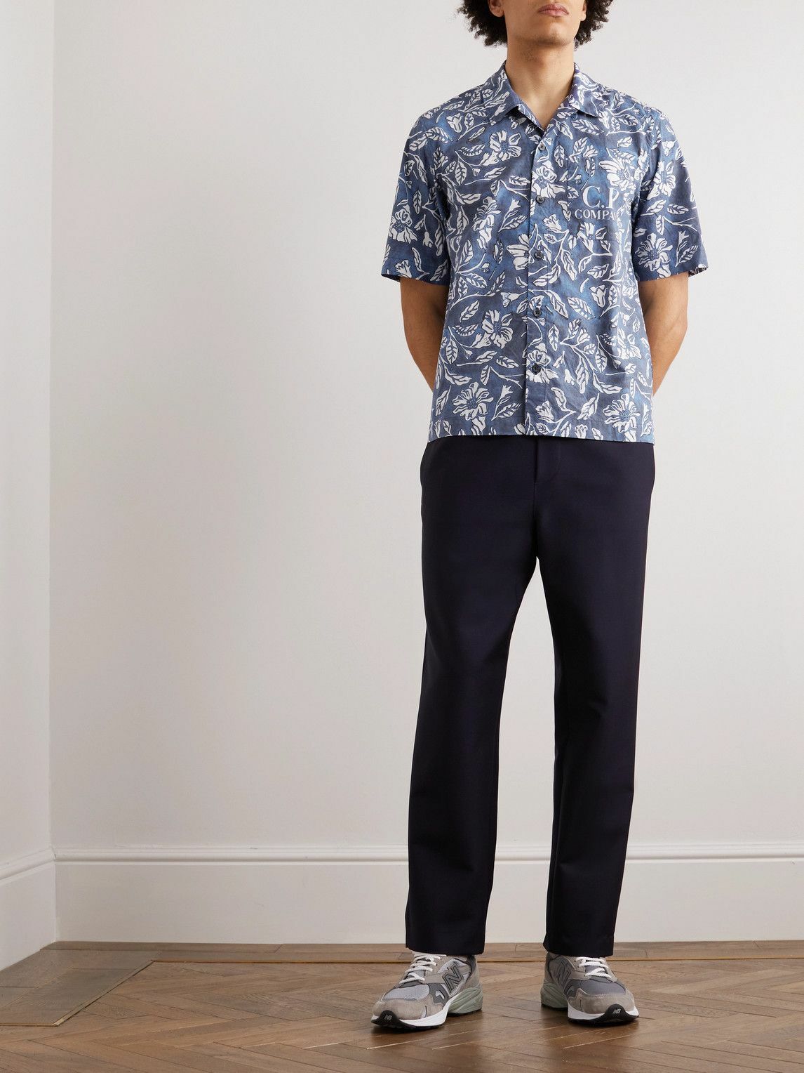 C.P. Company - Floral-Print Cotton Shirt - Blue C.P. Company