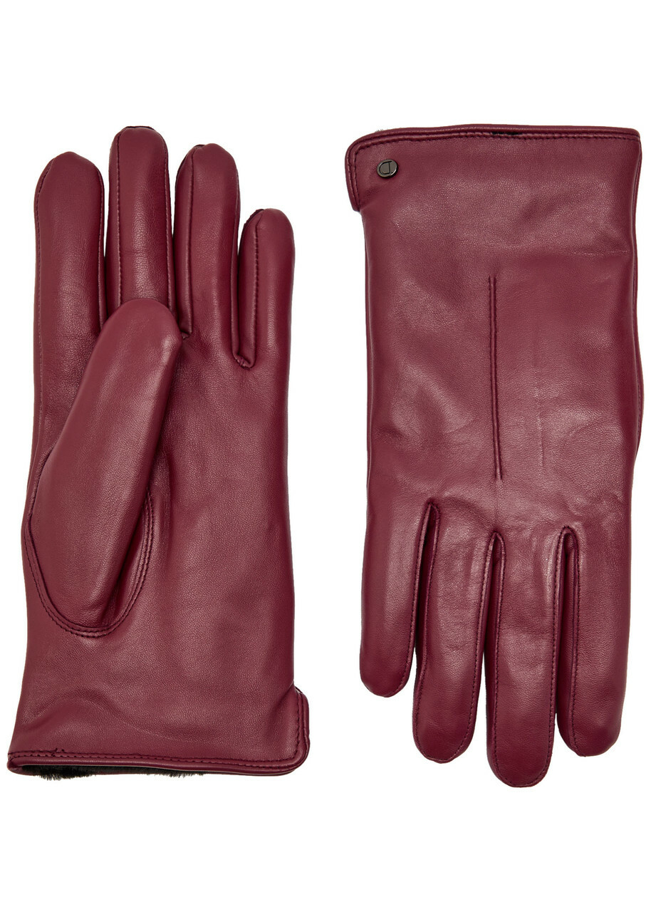 Dents Maria Leather Gloves Red