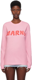 Marni Pink Printed Long Sleeve T-Shirt