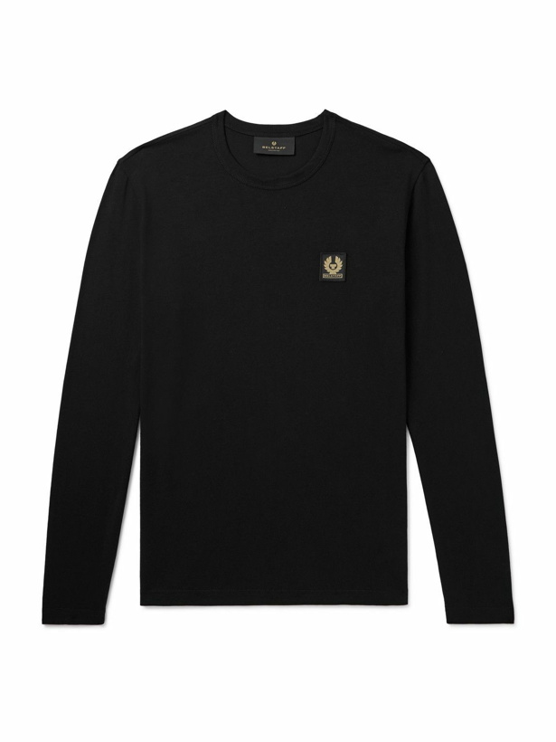 Photo: Belstaff - Logo-Appliquéd Cotton-Jersey T-Shirt - Black