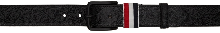 Photo: Thom Browne Black Grosgrain Loop Classic Belt