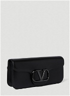 VLogo Crossbody Bag in Black