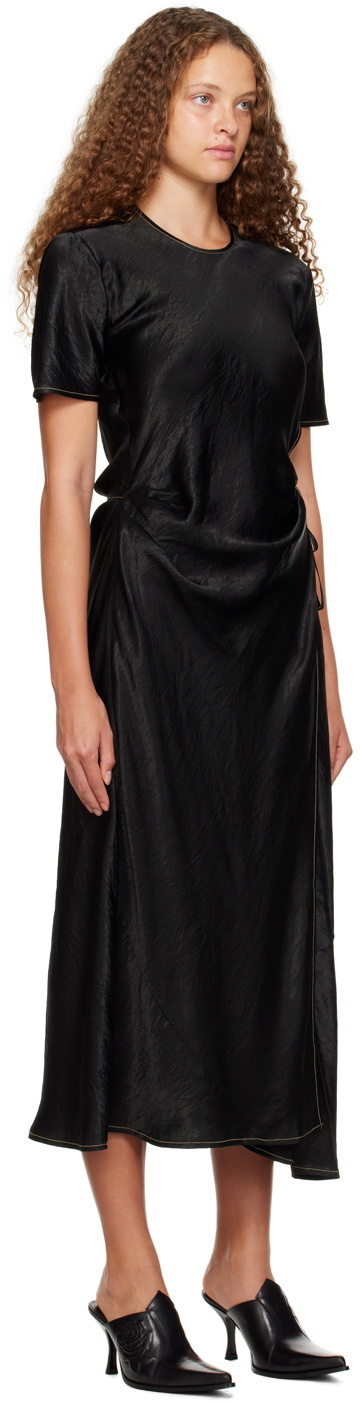 blue dress for baby girl Through The Night Wrap Midi Dress- Black, S | Dresses | Gilli main image 1