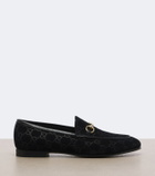 Gucci Jordaan GG suede loafers