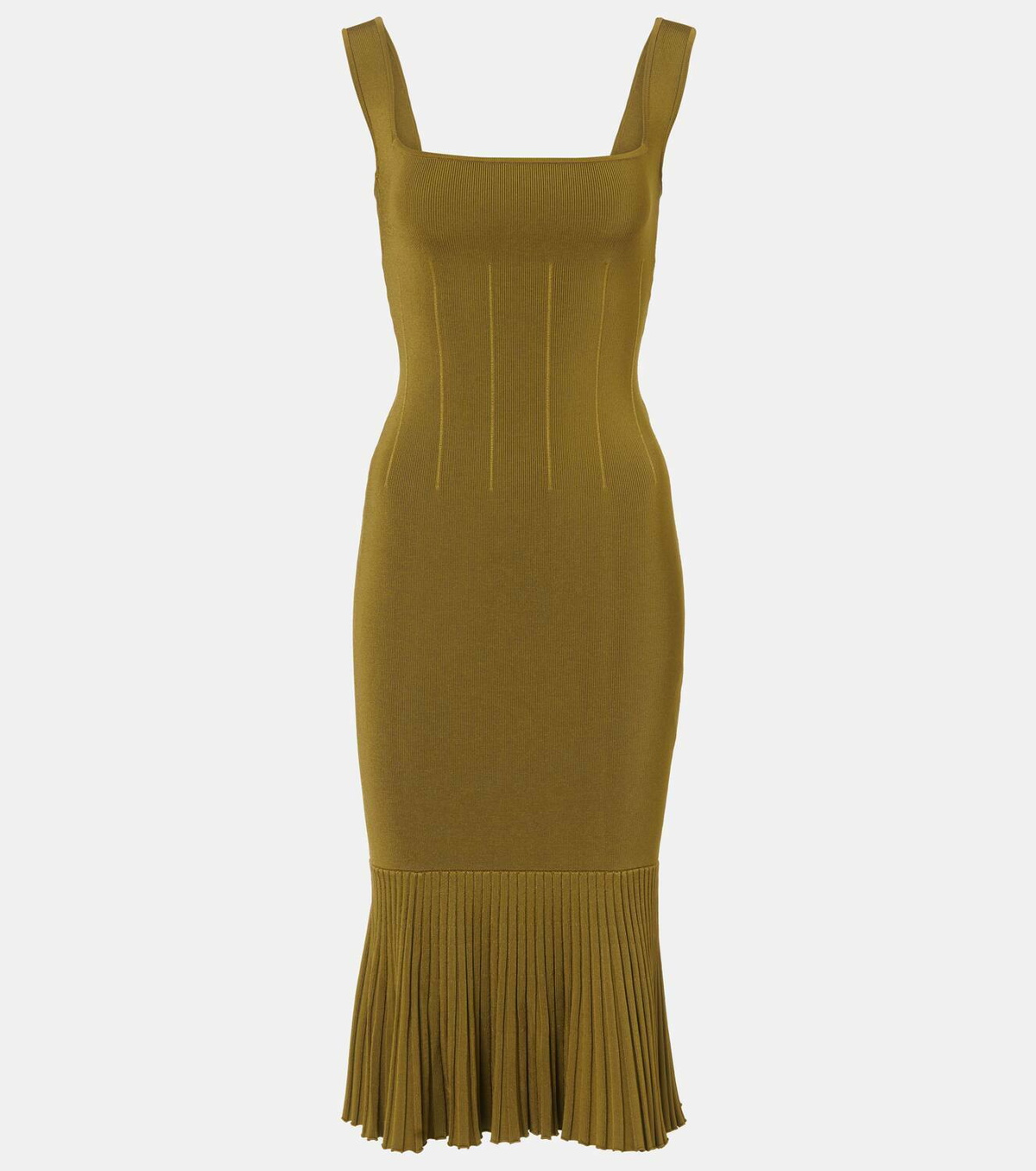 Galvan Atalanta knitted midi dress