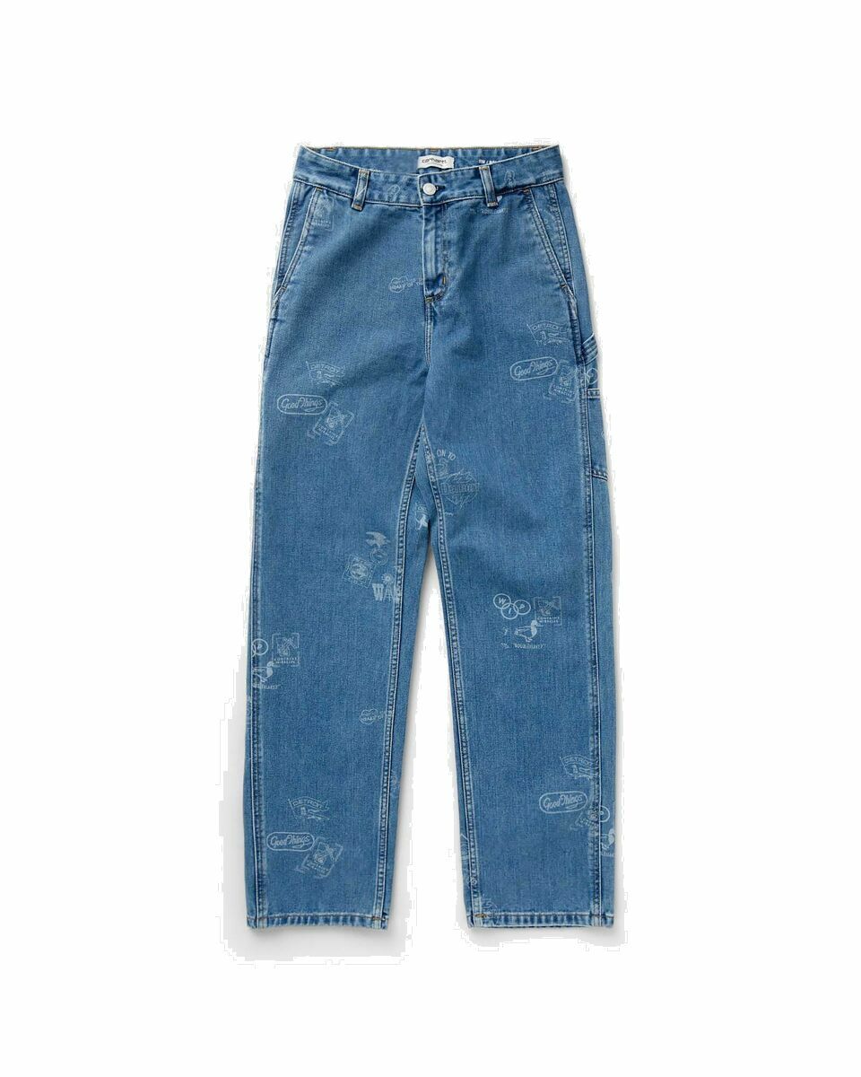 Photo: Carhartt Wip Wmns Stamp Pant Blue - Womens - Jeans