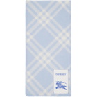 Burberry Blue Check Wool Scarf