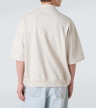 Bottega Veneta Zip-up cotton jersey polo shirt