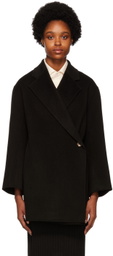 by Malene Birger Black Ayvia Double-Breasted Coat