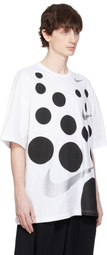 Black Comme des Garçons White Nike Edition Oversized T-shirt