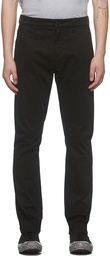 Nudie Jeans Black Slim Adam Trousers