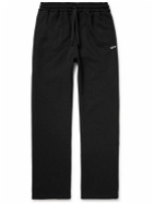Off-White - Logo-Embroidered Cotton-Jersey Sweatpants - Black