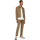 AMI Alexandre Mattiussi Taupe Gabardine Blouson Jacket