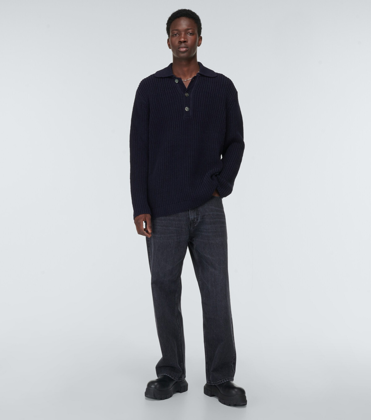 Our Legacy - Big Piquet ribbed-knit cotton sweater Our Legacy
