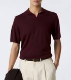 Saman Amel David cashmere and silk polo shirt