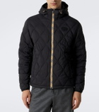 Burberry Burberry Check hooded quilted jacket