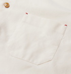 Kiton - Slim-Fit Cotton and Cashmere-Blend Shirt - White