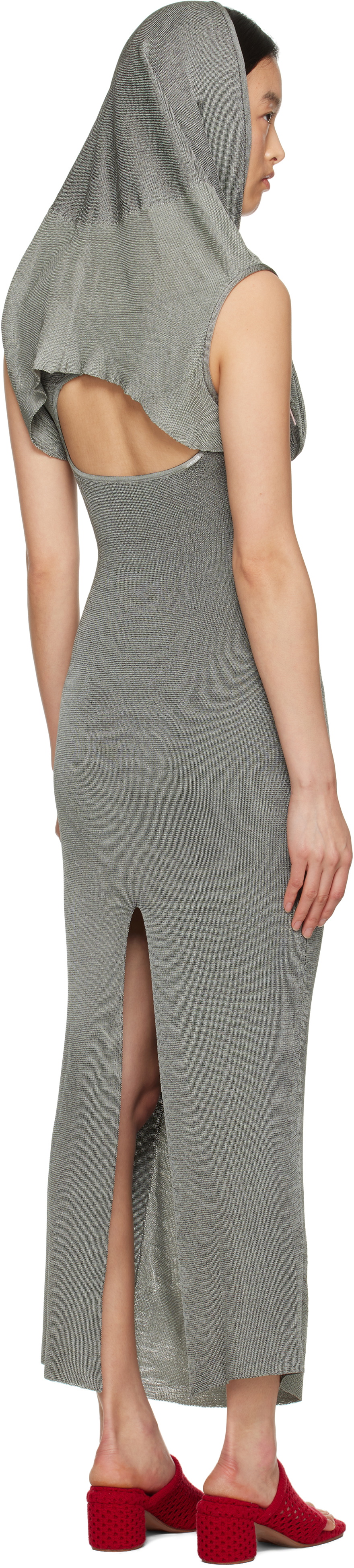 Isa Boulder Gray Lowhood Maxi Dress