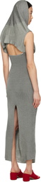 Isa Boulder Gray Lowhood Maxi Dress