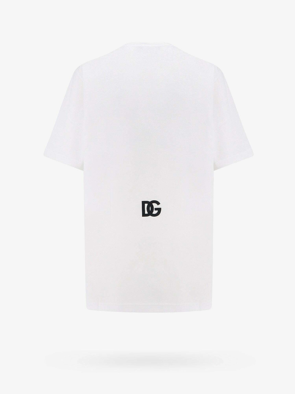 希少✨DOLCE & GABBANA ホワイトバード ピケ ポロTシャツ 50 Short cotton piqué polo-shirt with DG logo embroidery in White for