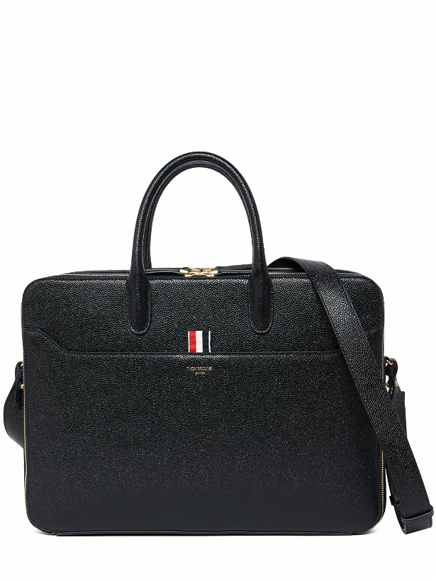 Photo: THOM BROWNE Grained Leather Briefcase