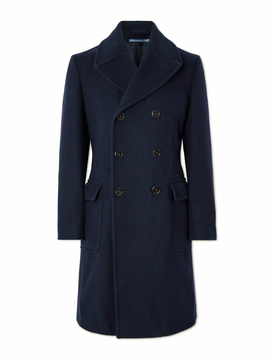 Polo Ralph Lauren - Slim-Fit Double-Breasted Wool-Blend Coat - Blue
