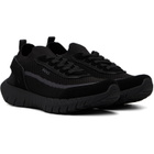 BOSS Black Suede Trims Sock Sneakers