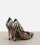 Gianvito Rossi Gianvito zebra-print calf hair pumps