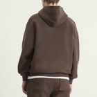 ANNIE HOOD Men's Inside Out College Zip Hoodie in Washed Brown
