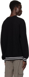 Balmain Black Monogram Sweater