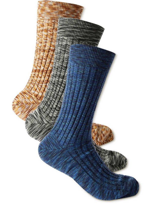 Photo: Missoni - Three-Pack Wool-Blend Socks - Multi