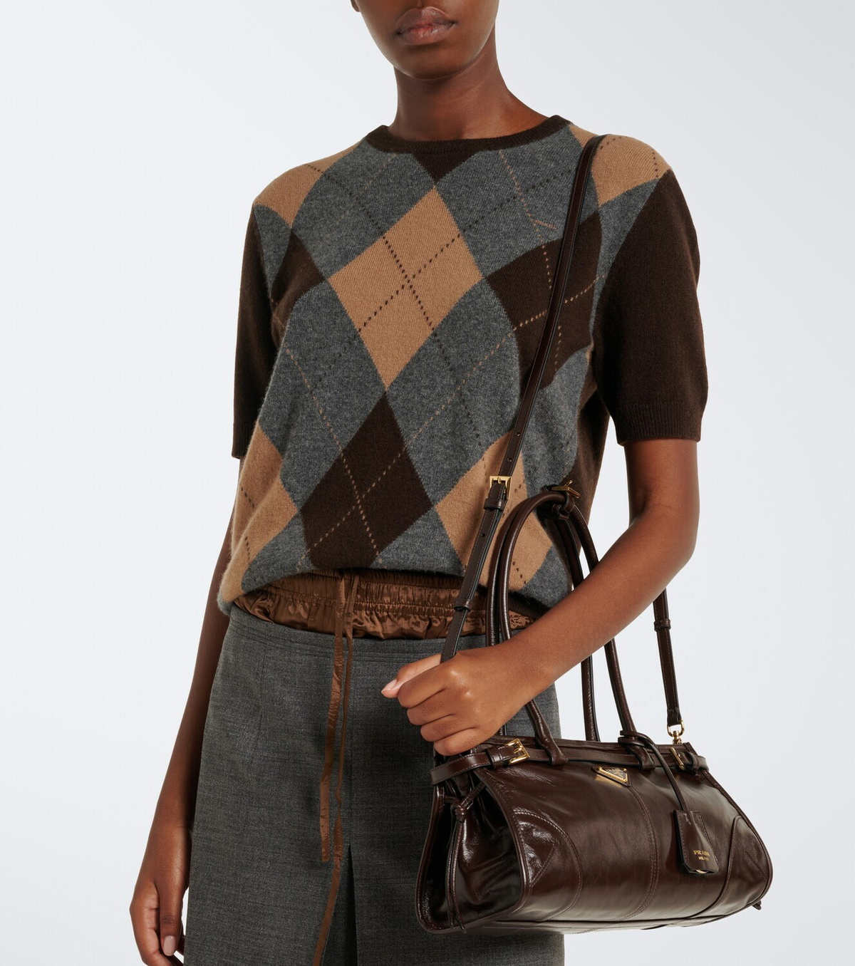 Prada Prada Bonnie leather shoulder bag