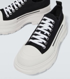 Alexander McQueen Tread Slick canvas platform sneakers