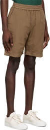 Sunspel Brown Drawstring Shorts