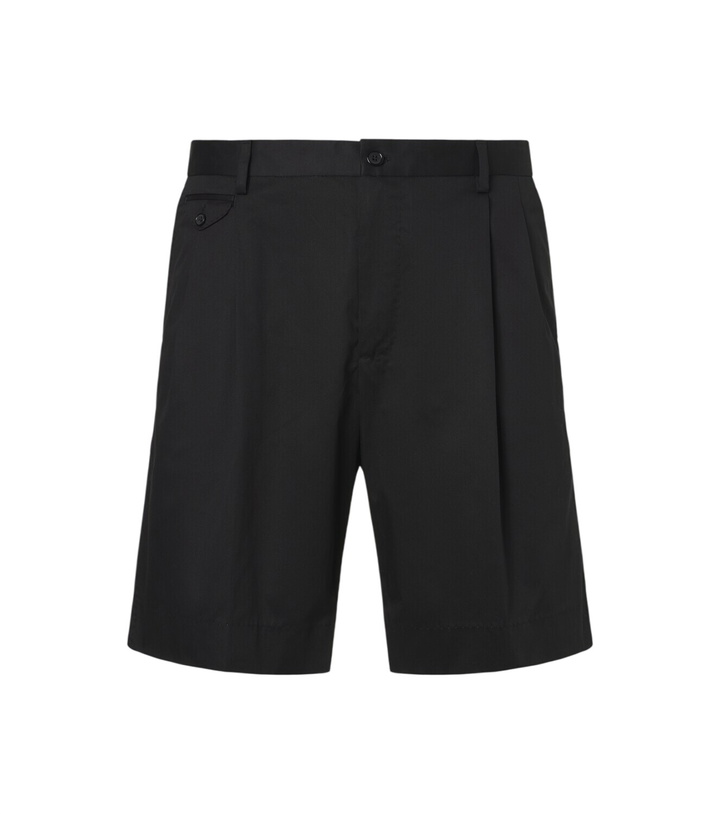 Photo: Dolce&Gabbana Pleated cotton-blend Bermuda shorts