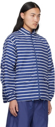 DAIWA PIER39 Blue & White Stripe Tech Sailing Jacket