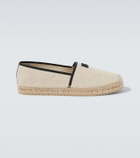 Dolce&Gabbana DG Leather-trimmed espadrille sandals