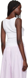 VAQUERA White Balconette Bra Tank Top