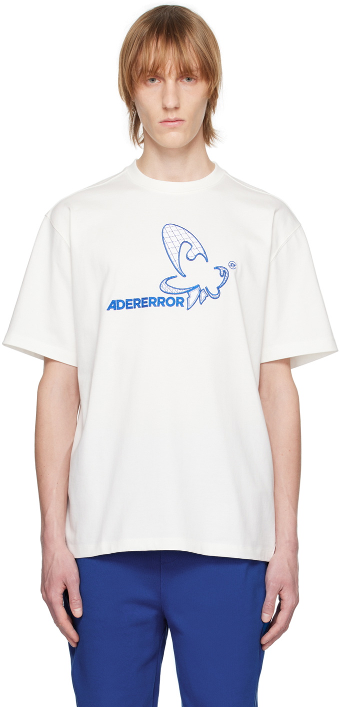 ADER error White Appliqué T-Shirt ADER error