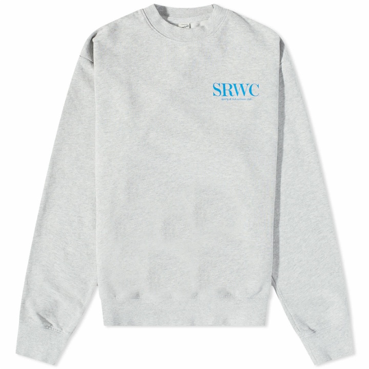 Photo: Sporty & Rich Upper East Side Sweater - END. Exclusive in Heather Grey/Ocean