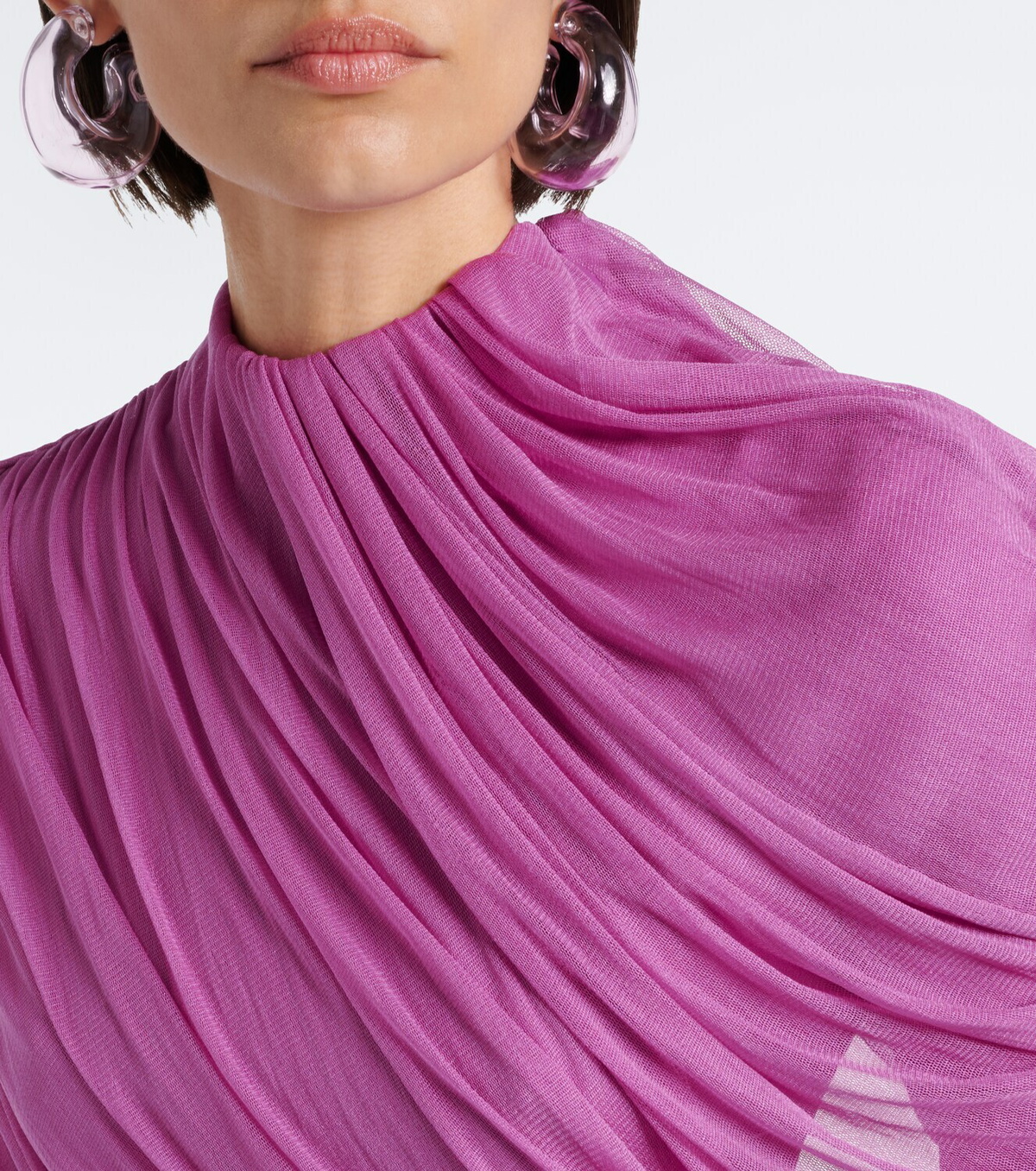 Christopher Esber Veil draped caped minidress