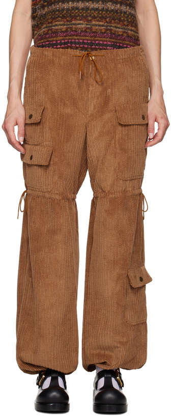 Photo: Anna Sui Tan Drawstring Trousers