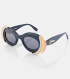 Loewe Paula's Ibiza embellished round sunglasses